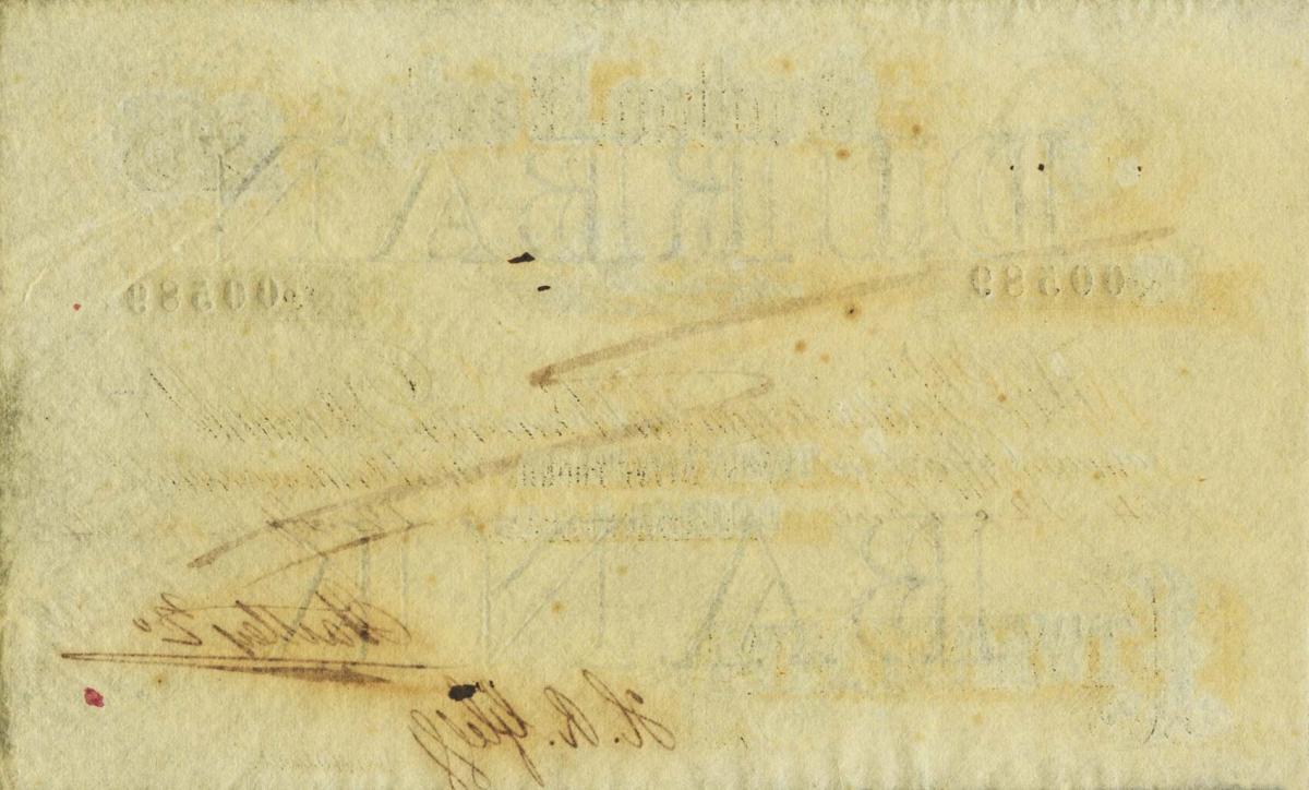 Back of South Africa pS444b: 25 Pounds from 1864