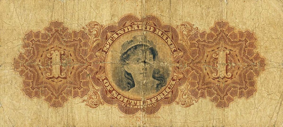 Back of South Africa pS586a: 1 Pound from 1900