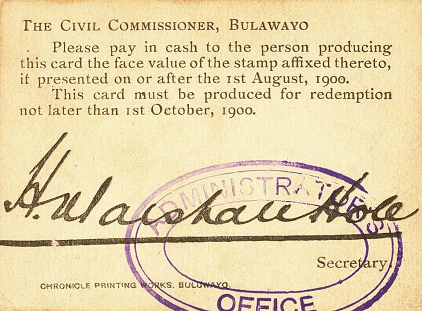 Front of South Africa pS664c: 6 Pence from 1900
