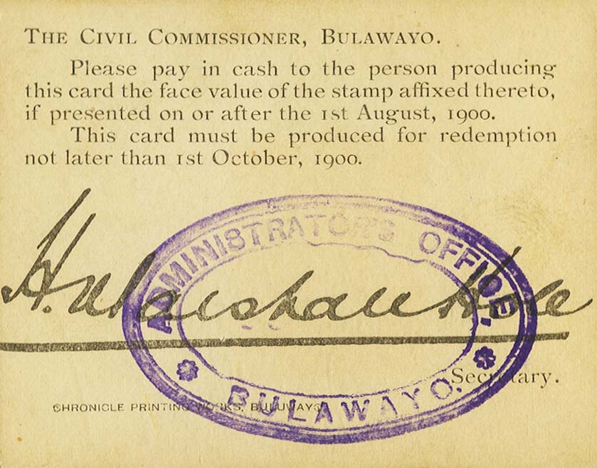 Front of South Africa pS665d: 1 Shilling from 1900
