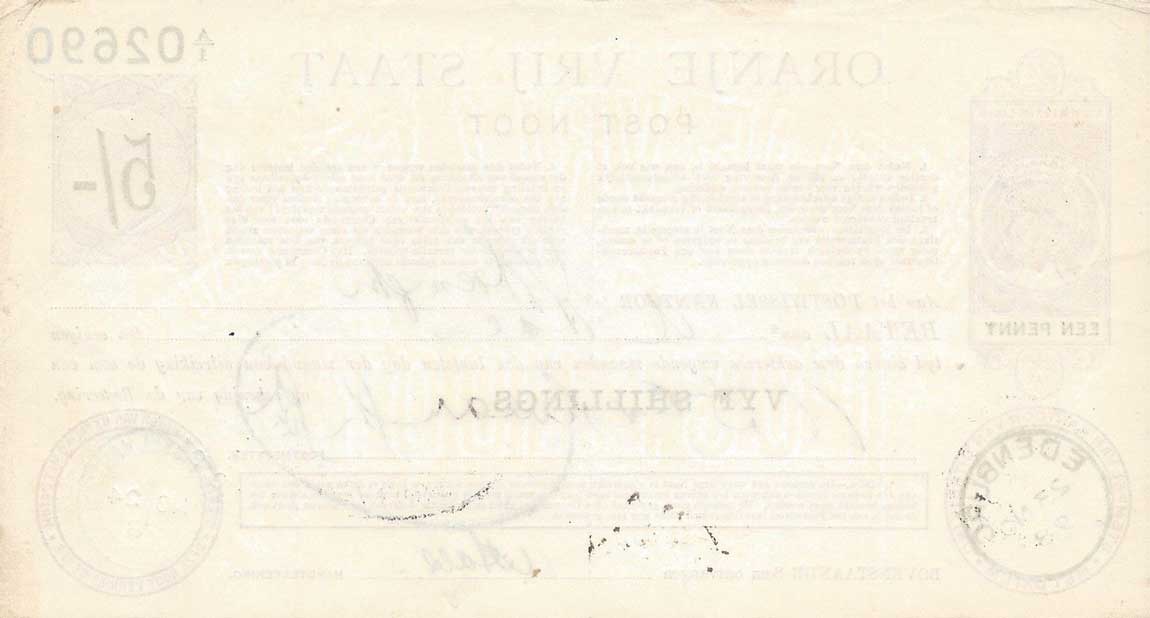 Back of South Africa pS683a: 5 Shillings from 1900
