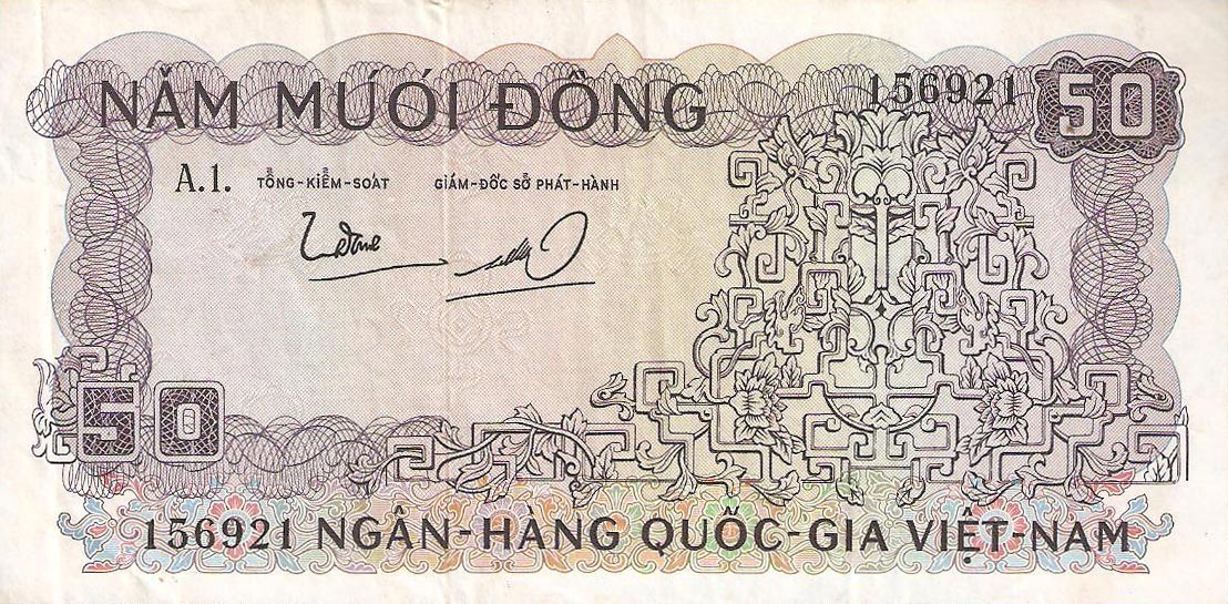 Front of Vietnam, South p17a: 50 Dong from 1966