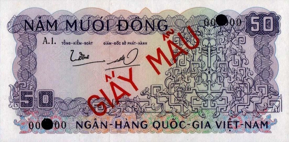 Front of Vietnam, South p17s: 50 Dong from 1966