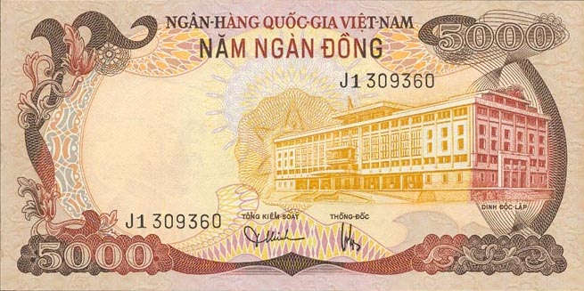 Front of Vietnam, South p35a: 5000 Dong from 1975