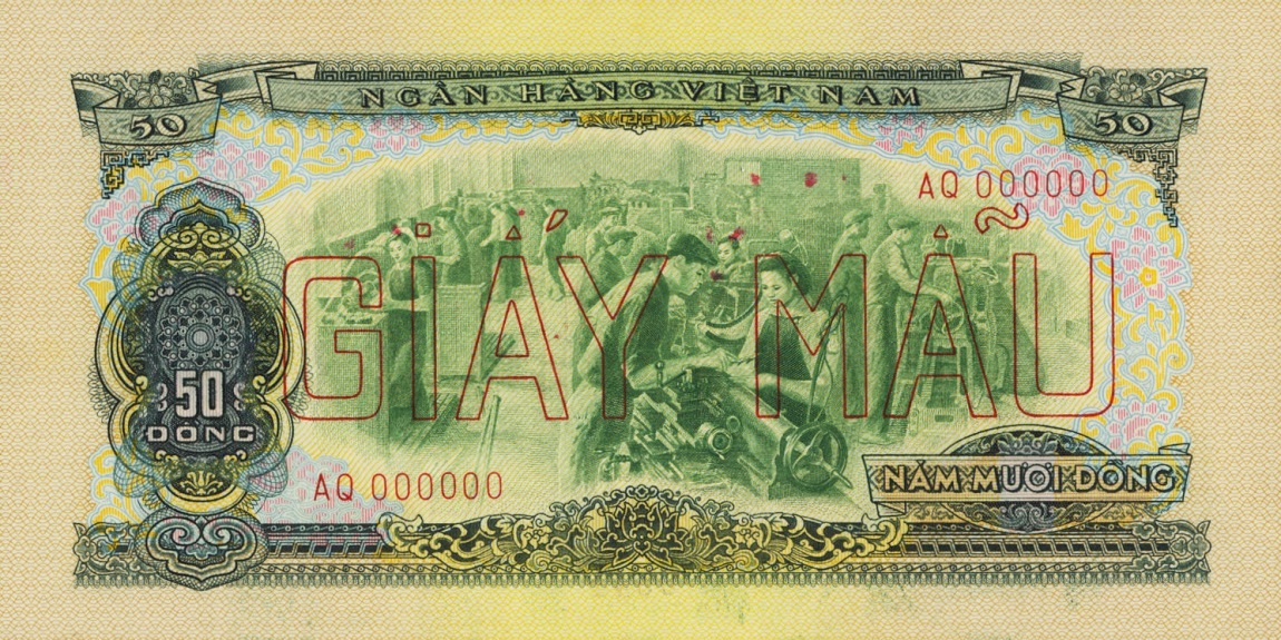 Front of Vietnam, South p44s: 50 Dong from 1966