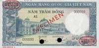 p6As2 from Vietnam, South: 500 Dong from 1962