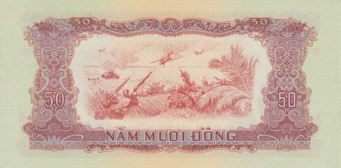 Back of Vietnam, South pR8: 50 Dong from 1963
