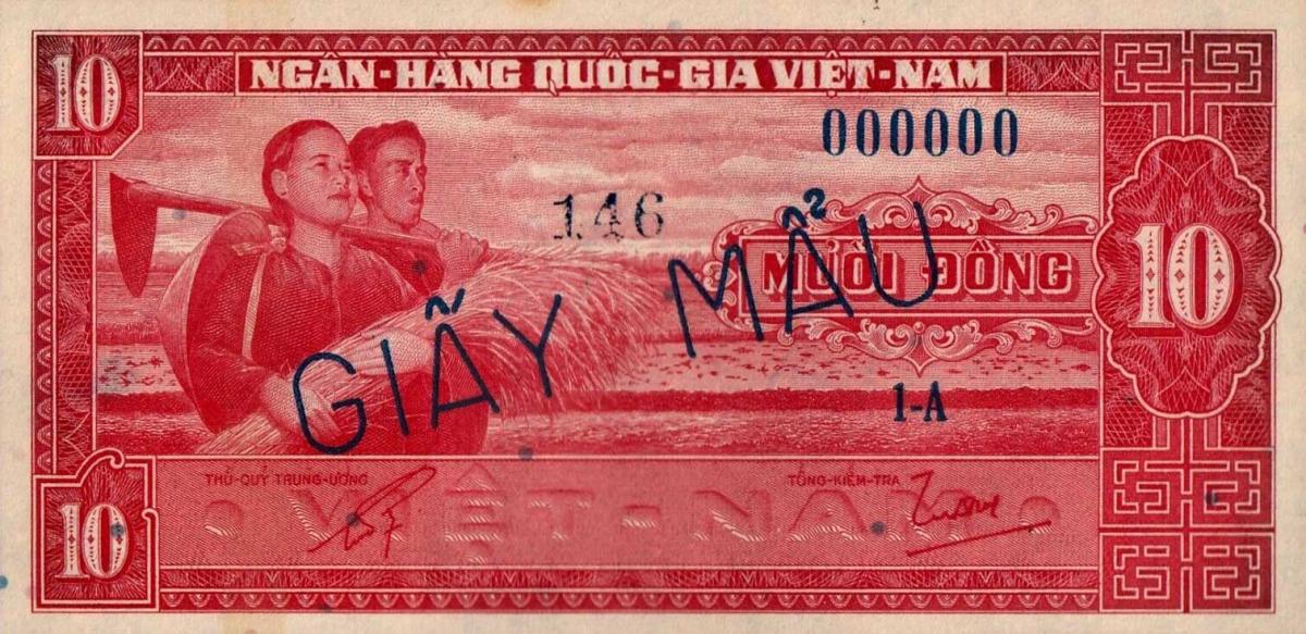 Front of Vietnam, South p5s: 10 Dong from 1962