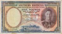 Gallery image for Southern Rhodesia p11g: 5 Pounds