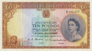 Gallery image for Southern Rhodesia p15a: 10 Pounds