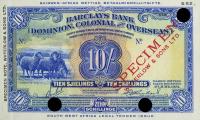 Gallery image for Southwest Africa p1ct: 10 Shillings