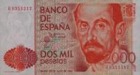 Gallery image for Spain p159a: 2000 Pesetas