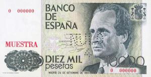 p161s from Spain: 10000 Pesetas from 1985 p161s from Spain: 10000 Pesetas from 1985