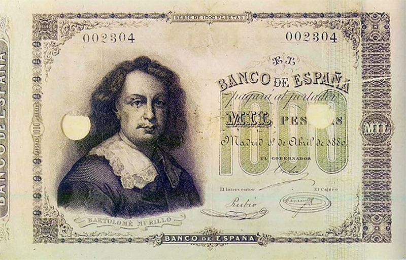 Front of Spain p23: 1000 Pesetas from 1880