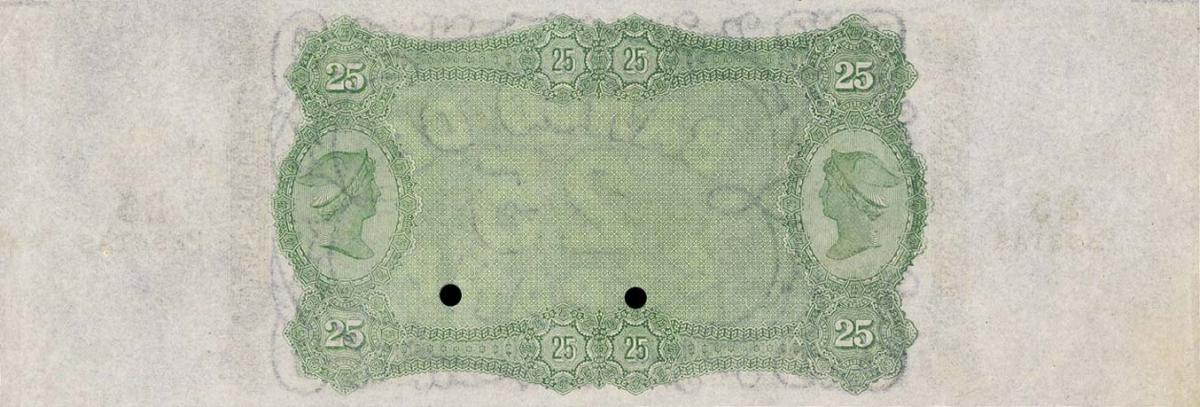 Back of Spain p6r: 25 Pesetas from 1875