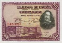 Gallery image for Spain p75b: 50 Pesetas from 1928