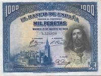 Gallery image for Spain p78a: 1000 Pesetas from 1928