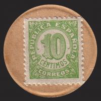 p96A from Spain: 10 Centimos from 1938
