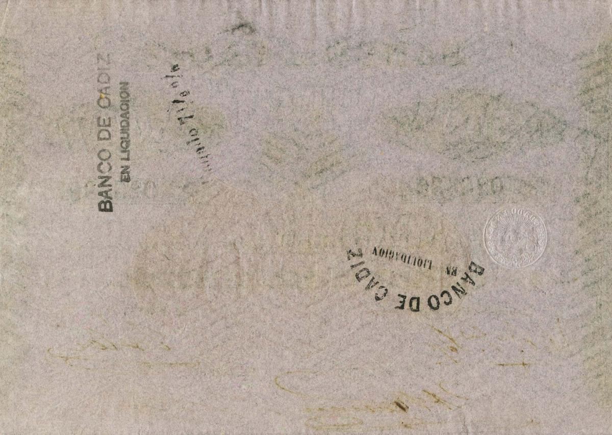 Back of Spain pS273: 500 Reales de Vellón from 1851