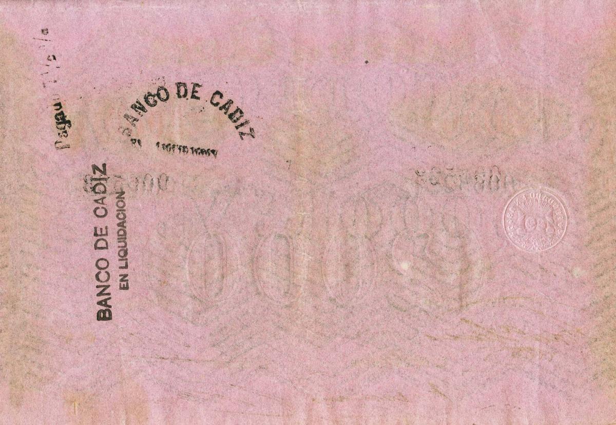 Back of Spain pS295: 2000 Reales de Vellón from 1863