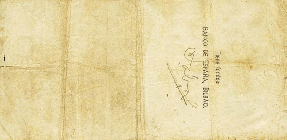 Back of Spain pS553: 50 Pesetas from 1936