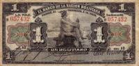 p102a from Bolivia: 1 Boliviano from 1911