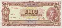 p145 from Bolivia: 5000 Bolivianos from 1945