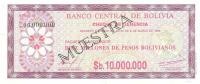 p194s from Bolivia: 10000000 Pesos Bolivianos from 1985