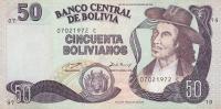p212 from Bolivia: 50 Boliviano from 1993