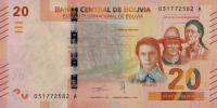 Gallery image for Bolivia p249: 20 Bolivianos