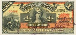 Gallery image for Bolivia pS211b: 1 Boliviano