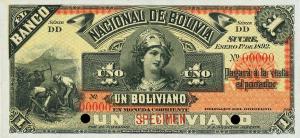 Gallery image for Bolivia pS211s: 1 Boliviano