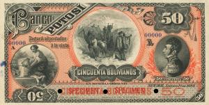 Gallery image for Bolivia pS225s: 50 Bolivianos