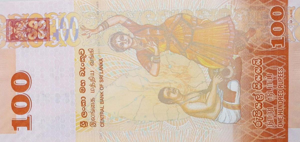 Back of Sri Lanka p125g: 100 Rupees from 2019