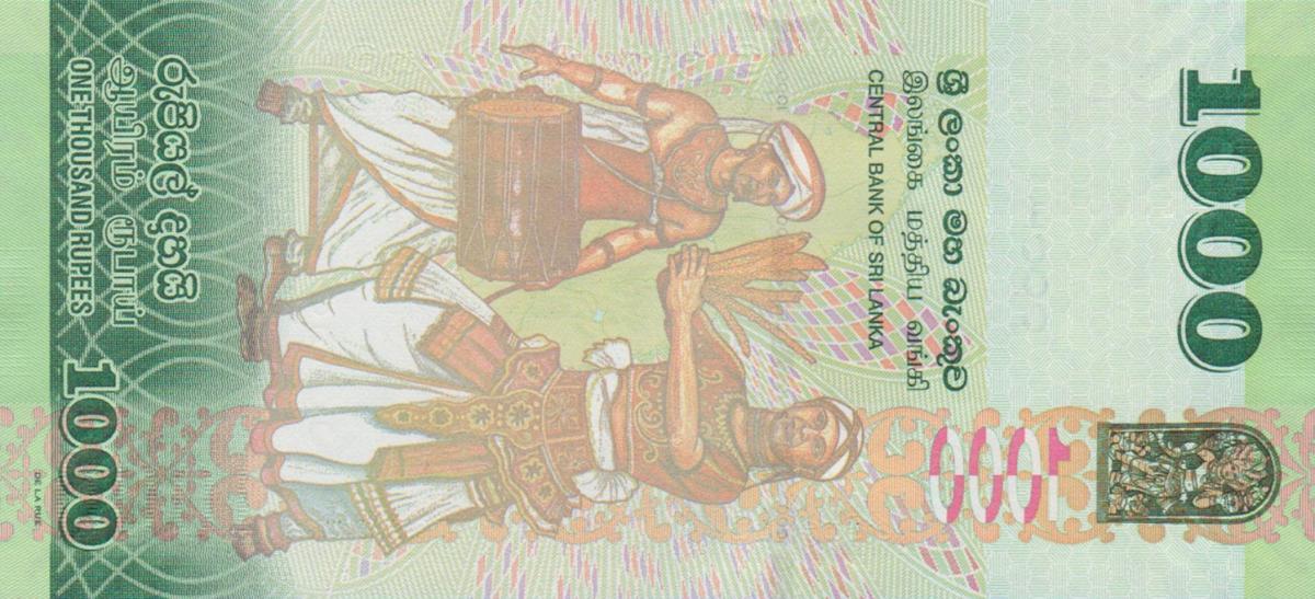 Back of Sri Lanka p127f: 1000 Rupees from 2020