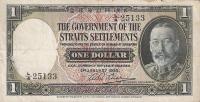 p16b from Straits Settlements: 1 Dollar from 1935