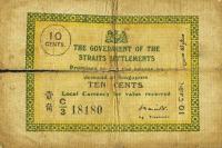 Gallery image for Straits Settlements p6b: 10 Cents