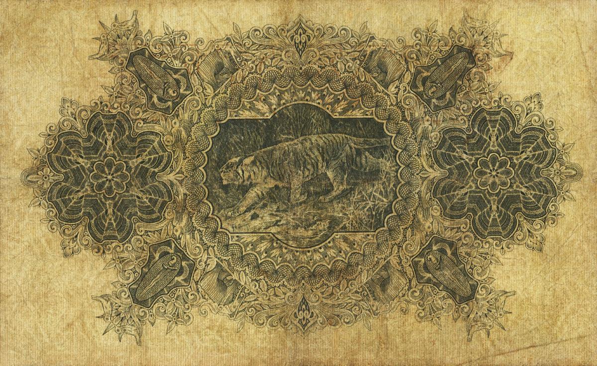 Back of Straits Settlements p2: 5 Dollars from 1898