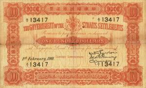 Gallery image for Straits Settlements p4Cx: 100 Dollars
