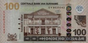 Gallery image for Suriname p166d: 100 Dollars