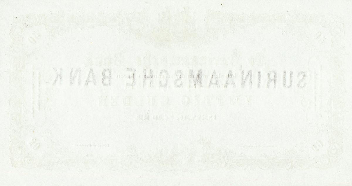 Back of Suriname p47r: 50 Gulden from 1865