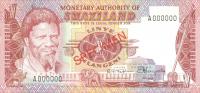 Gallery image for Swaziland p1s: 1 Lilangeni