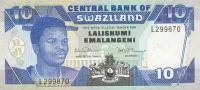 p20a from Swaziland: 10 Emalangeni from 1990