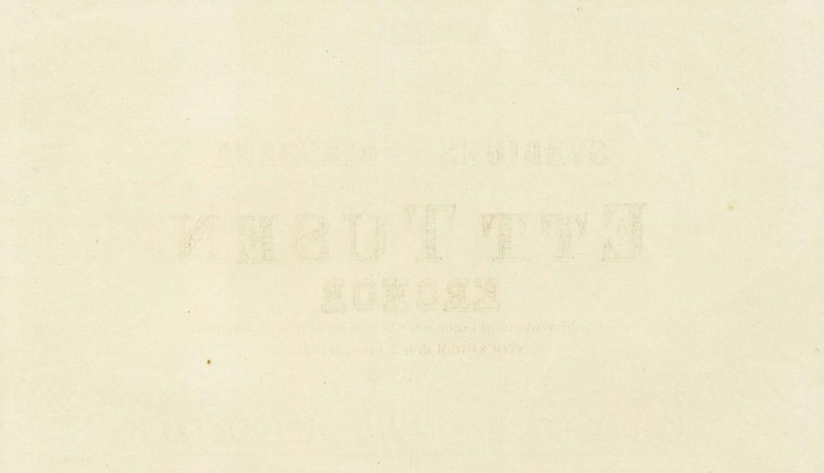 Back of Sweden p12ct: 1000 Kronor from 1881