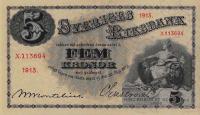 p26h from Sweden: 5 Kronor from 1913