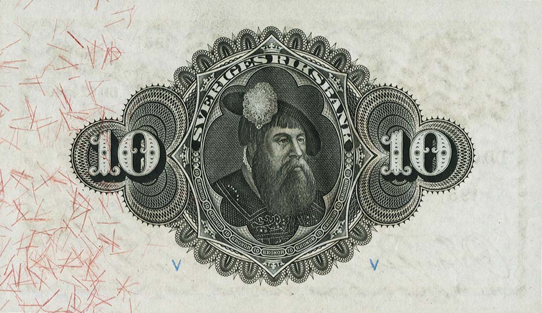 Back of Sweden p34n: 10 Kronor from 1931