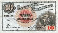 p34w from Sweden: 10 Kronor from 1940