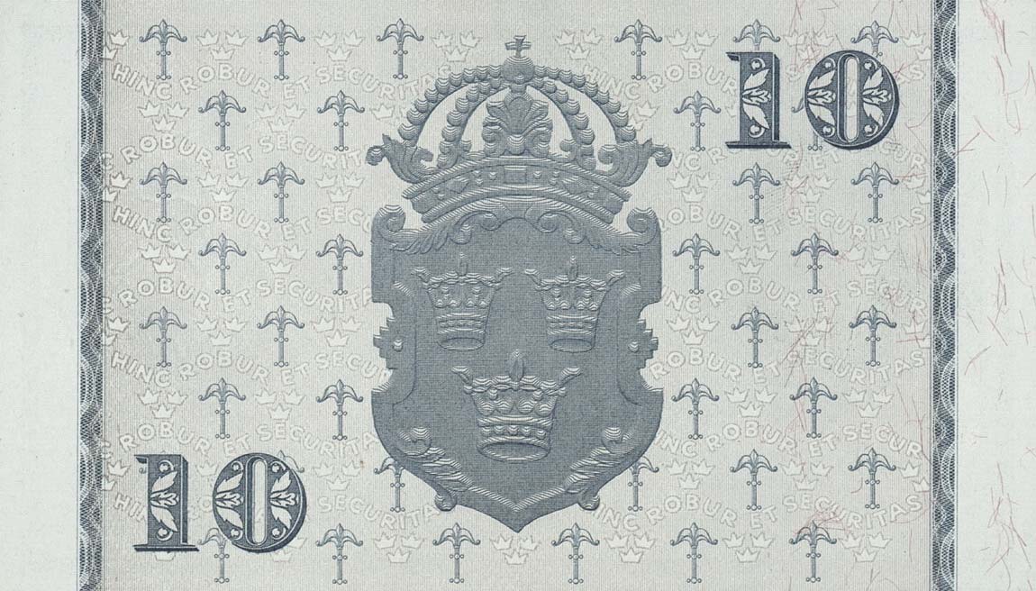 Back of Sweden p40i: 10 Kronor from 1948