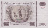 p46d from Sweden: 1000 Kronor from 1965