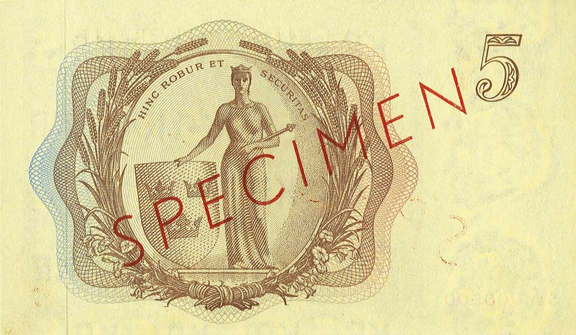 Back of Sweden p50s: 5 Kronor from 1962